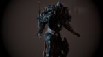 DarkKnight character in armor