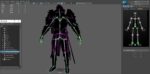 DarkKnight character in armor