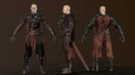 DarkKnight character in armor