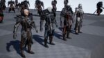 DarkKnight character in armor