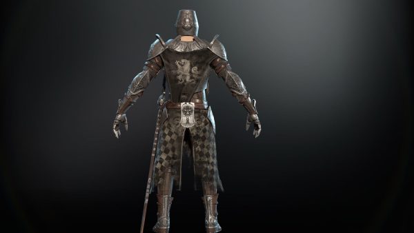 DarkKnight character in armor