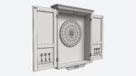 Dartboard Cabinet Classic Open