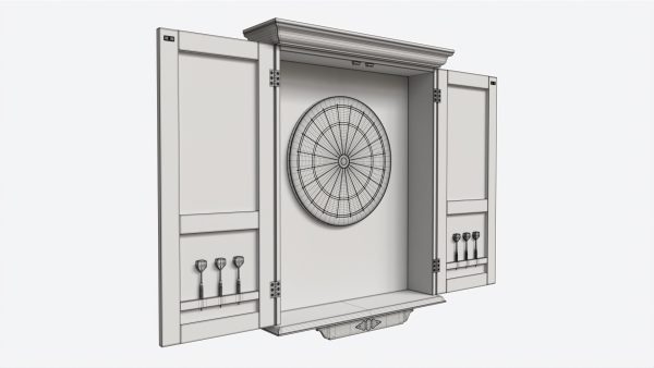 Dartboard Cabinet Classic Open