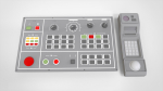 Dashboard 1 control panel with buttons and knobs