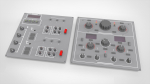 Dashboard 1 control panel with buttons and knobs