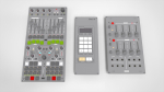 Dashboard 1 control panel with buttons and knobs