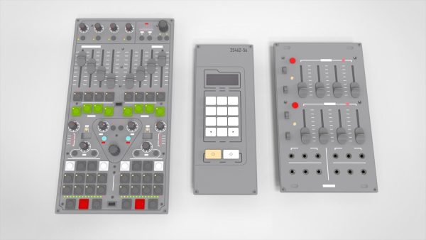 Dashboard 1 control panel with buttons and knobs