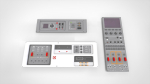 Dashboard 1 control panel with buttons and knobs