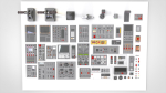 Dashboard 1 control panel with buttons and knobs