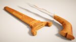 Decorated Curved Blade Knife
