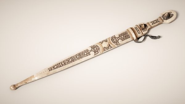 Decorated Silver Dagger Sword