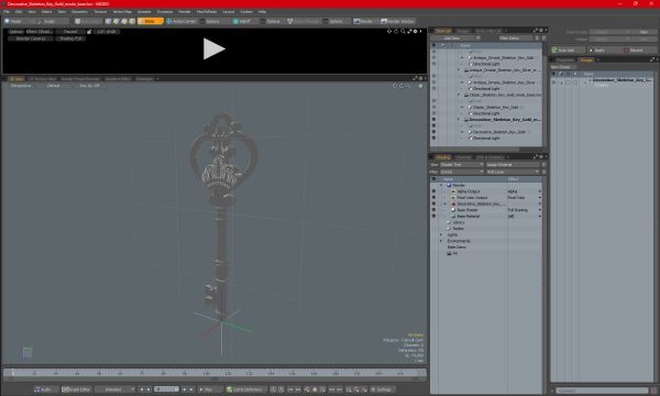 Decorative Skeleton Key Steel