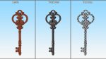 Decorative Skeleton Key Steel