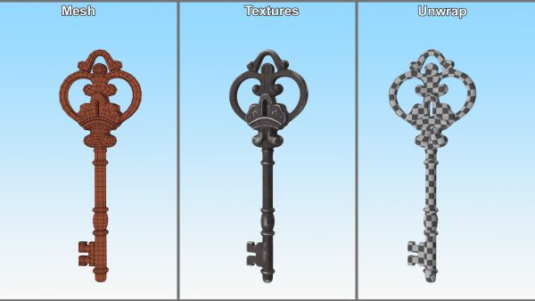 Decorative Skeleton Key Steel