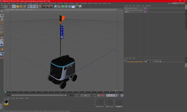 Delivery Robot Kiwibot Black