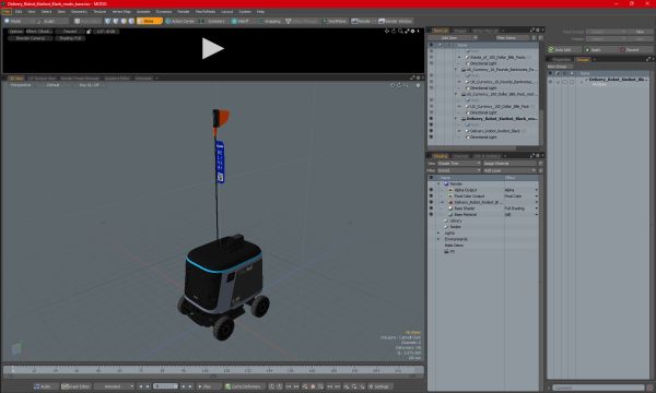 Delivery Robot Kiwibot Black