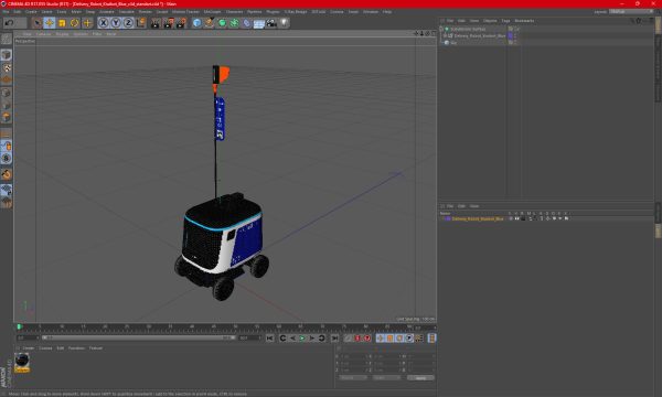 Delivery Robot Kiwibot Blue