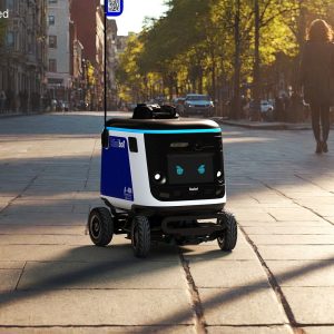 Delivery Robot Kiwibot Blue