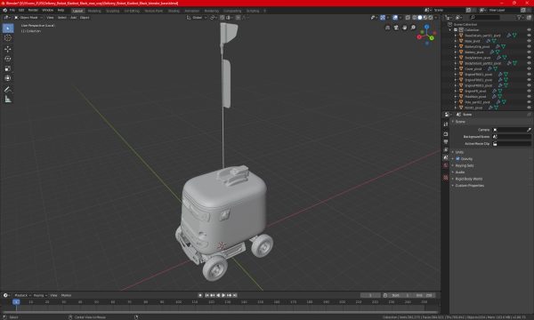 Delivery Robot Kiwibot Blue