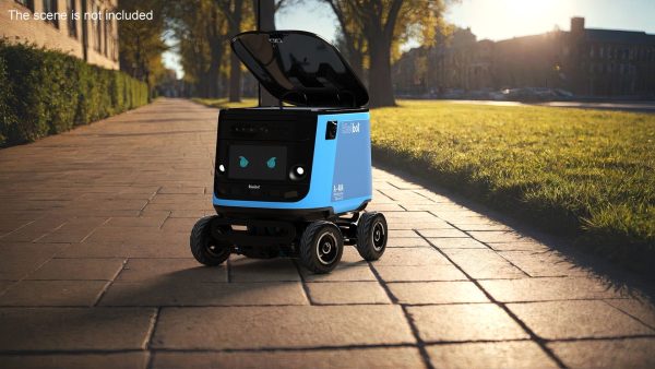 Delivery Robot Kiwibot Cyan