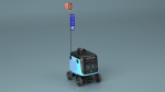 Delivery Robot Kiwibot Cyan