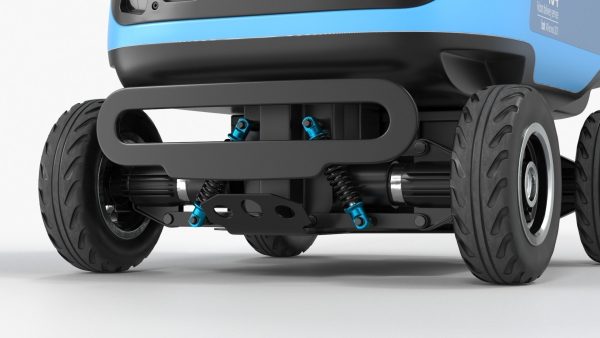 Delivery Robot Kiwibot Cyan