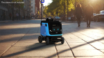 Delivery Robot Kiwibot Cyan