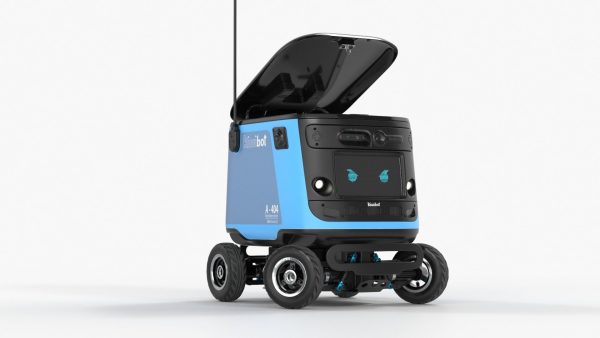Delivery Robot Kiwibot Cyan