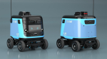 Delivery Robot Kiwibot Cyan