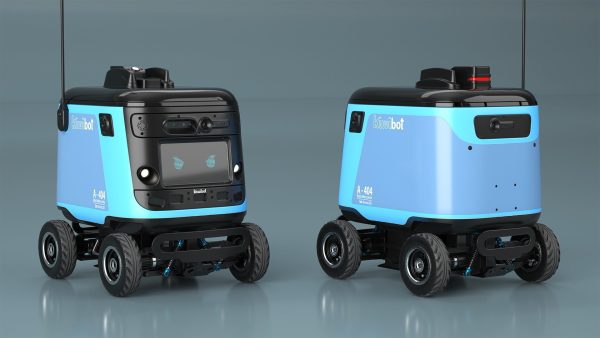 Delivery Robot Kiwibot Cyan