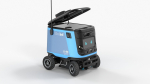 Delivery Robot Kiwibot Cyan