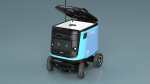 Delivery Robot Kiwibot Cyan