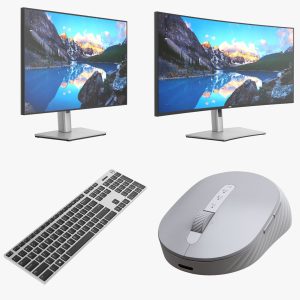 Dell LCD monitor 24 38 inch keyboard wireless mouse