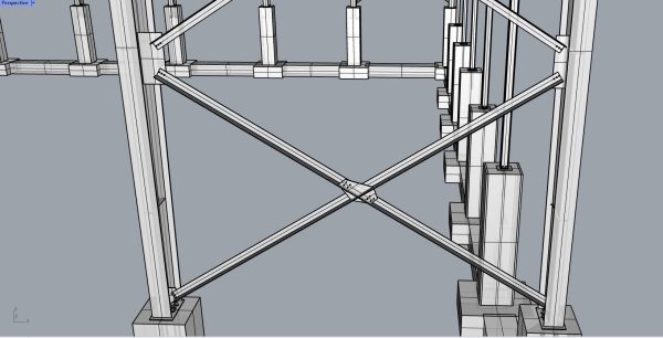 Designing a steel structure using Rhino 3D