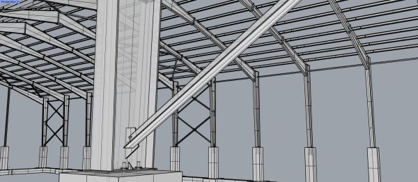 Designing a steel structure using Rhino 3D