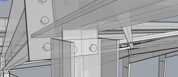 Designing a steel structure using Rhino 3D