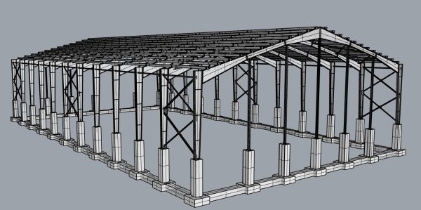 Designing a steel structure using Rhino 3D