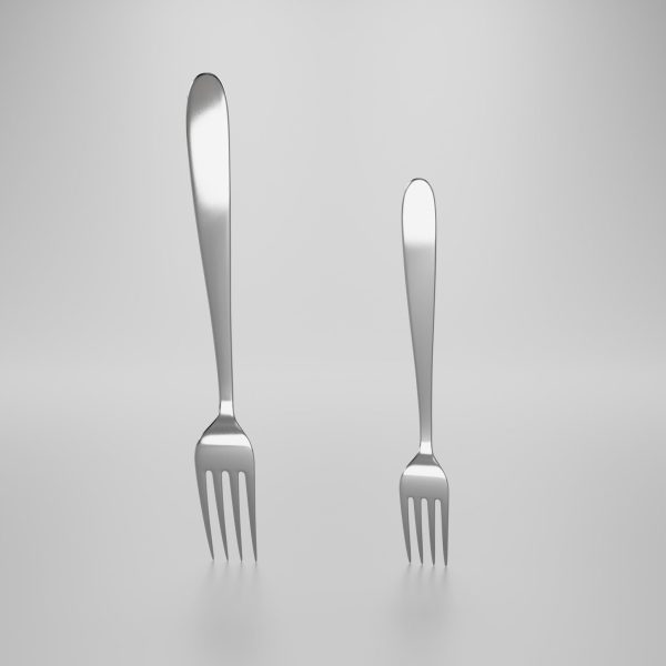 Dessert fork - Dinner fork