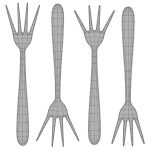Dessert fork - Dinner fork