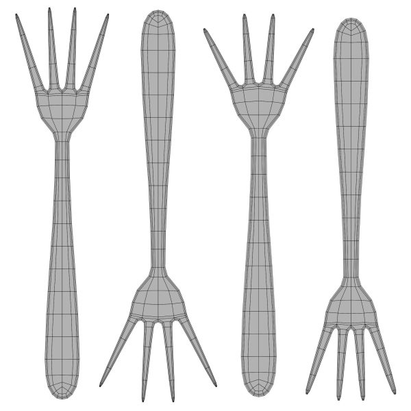 Dessert fork - Dinner fork