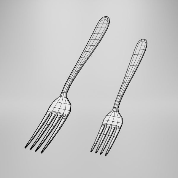 Dessert fork - Dinner fork