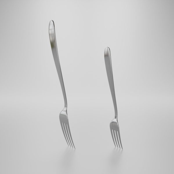 Dessert fork - Dinner fork