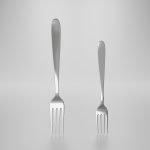 Dessert fork - Dinner fork
