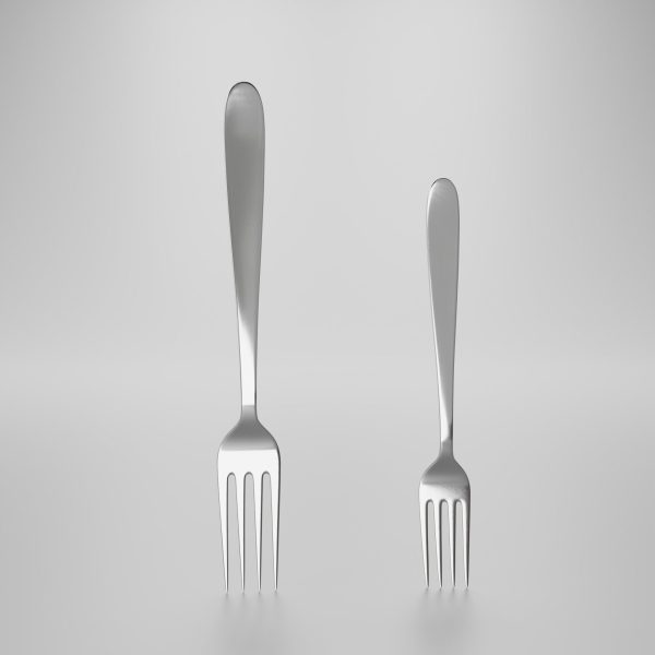 Dessert fork - Dinner fork
