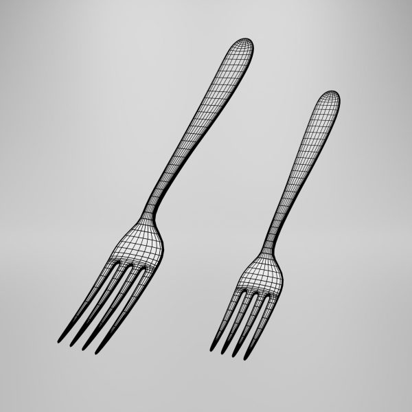 Dessert fork - Dinner fork