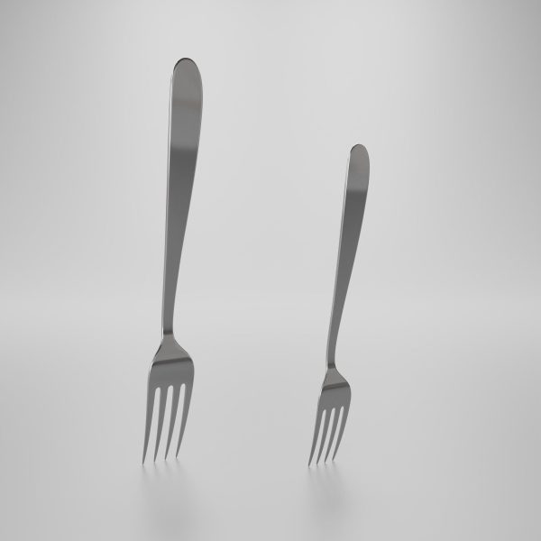 Dessert fork - Dinner fork