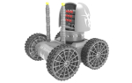 Destroyer remote control robot with two wheels
