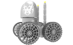 Destroyer remote control robot with two wheels