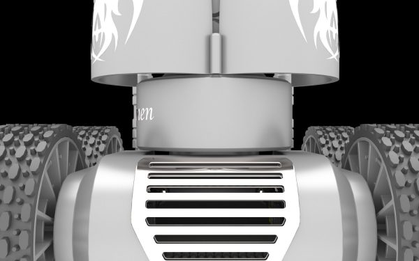 Destroyer remote control robot with two wheels