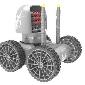 Destroyer remote control robot with two wheels